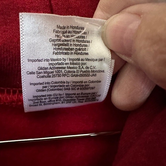 Hooded sweatshirt from "Kalahari".  Red size 2XL - Picture 4 of 5